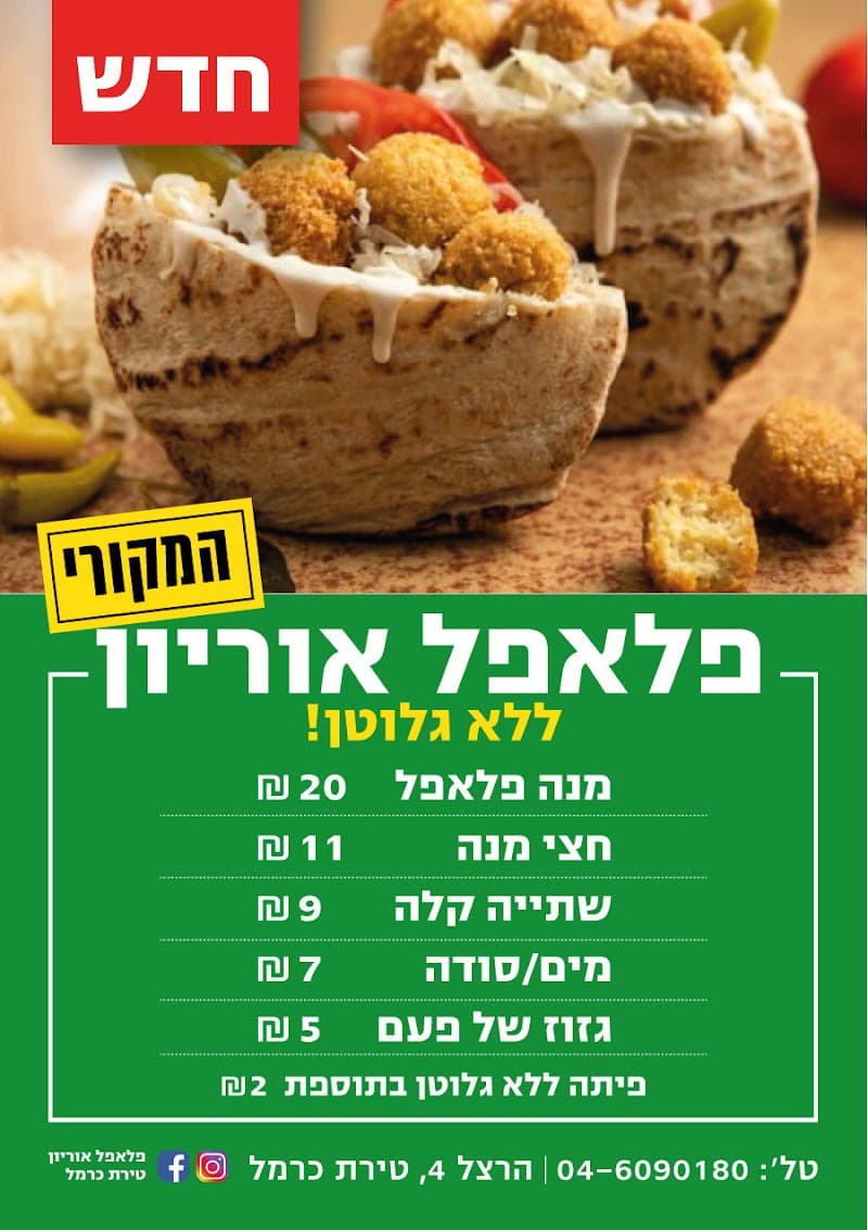 פלאפל אוריון טירת כרמל - תמונה 5